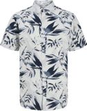 JACK&JONES Jongens Overhemd Korte Mouw Gebloemd Katoen Regular Fit Cloud Dancer
