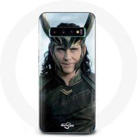 Maniacase Hoesje voor Samsung Galaxy S10 Edge Loki Thor Ragnarok met Helm seizoen 1