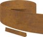 vidaXL Grasafscherming - 4 stuks - 450 x 25 cm - Weervast Staal - Roestig