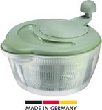 Westmark Slacentrifuge, 5 l, ø 26 cm, Kunststof, BPA-vrij, Fortuna, Doorzichtig/Mint groen