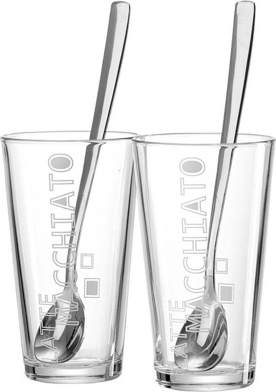 Ritzenhoff & Breker Latte Macchiato Glazen Set - 2 stuks - 0.35L - Transparant