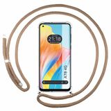 Tumundosmartphone Transparante hanghoes voor Oppo A78 4G met camelkoord