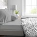 Hoeslaken, HOME LINGE PASSION Verstelbaar onderlaken HP71773 Lichtgrijs 180 x 200 + 30 cm