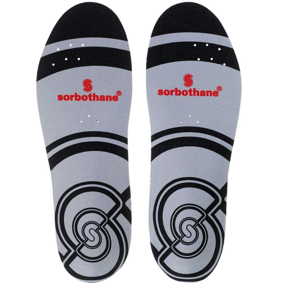 Sorbothane Inlegzooltjes Pro Rubber Grijs/rood Maat 41