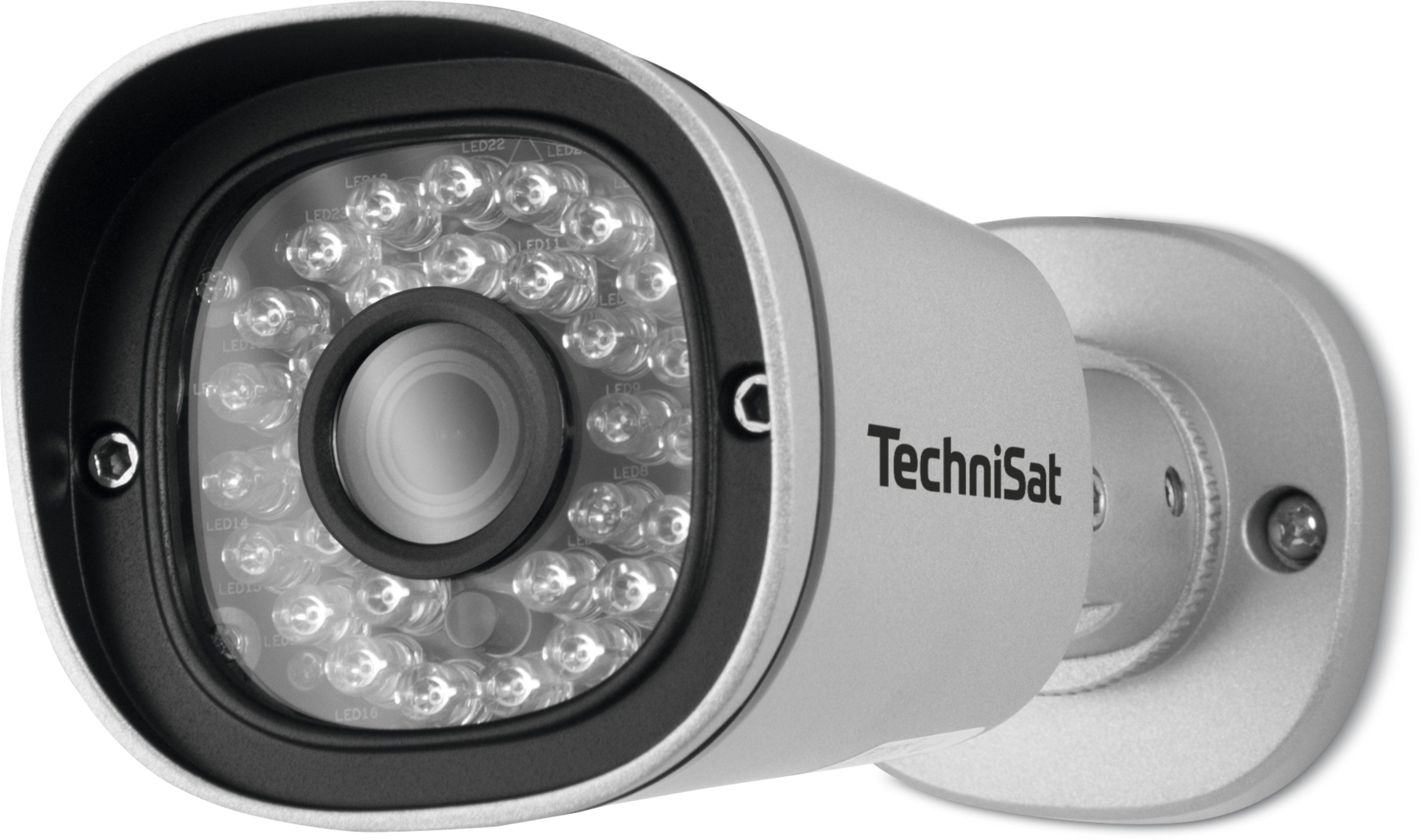 TechniSat 0000/9501 - IP-beveiligingscamera - Zwart/Zilver