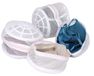 Wetenschap Nest Premium BH Toilettas voor intieme nagels, delicate lingerie in wit met roze rand