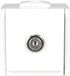 Merkloos / Sans marque Afsluitbare Stopcontact met Klapdeksel - 1-voudige Opbouw, Poolwit, Spatwaterdicht, 250V, 16A