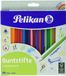 Pelikan 700122 Kleurpotloden BD12LN, driehoekig, dun, 3,0 mm, 24 kleuren