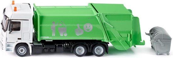 SIKU 2938 Vuilniswagen - 1:50 Schaal - Mercedes-Benz - Geel