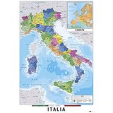 Grupo Erik - Kaart van Italië Poster 61 x 91.5cm