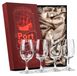 Set de 4 verres à vin de Porto et à dessert en cristal