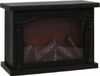Gerimport Sfeerhaard - zwart - met led verlichting - L28 x B12 x H20 cm - open haard