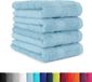 Goodivery ® Set de serviettes Bleu clair 4 pièces 50 x 100 cm