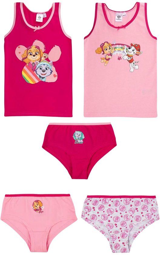 4KidsOnly Paw Patrol Ondergoedset - Roze - Maat 110/116
