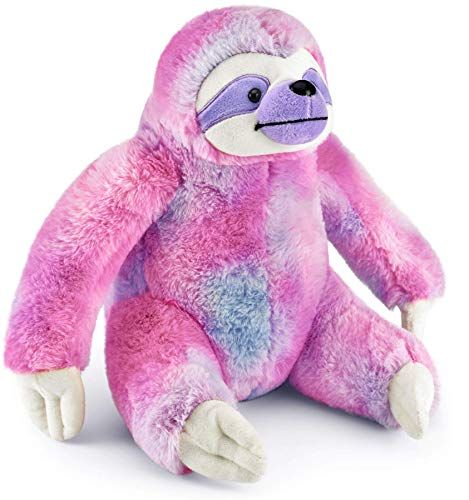 Mousehouse Gifts Schattig Paars & Roze luiaard 25cm Gevuld Dier Zacht Speelgoed