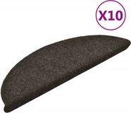vidaXL - Trapmatten - Zelfklevend - 10 stuks - 56x17x3 cm - Antraciet