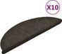 vidaXL - Trapmatten - Zelfklevend - 10 stuks - 56x17x3 cm - Antraciet