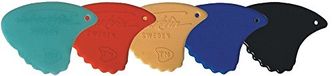 Sharkfin GP105 Plectrum/Pick, Zweden Relief, 0,65 mm, middelgeel, 12 stuks