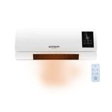 Avilia Elektrische wandconvector met praktische afstandsbediening en intuïtief led-display 2000 W – oscillerende vleugels voor een gelijkmatige warmteverdeling en timer tot 6 uur