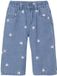Vertbaudet Wijde jeans met kleine geborduurde hartjes
