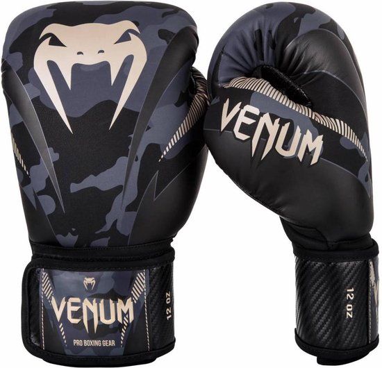 Venum Bokshandschoenen Impact Dark Camo Sand 12 OZ