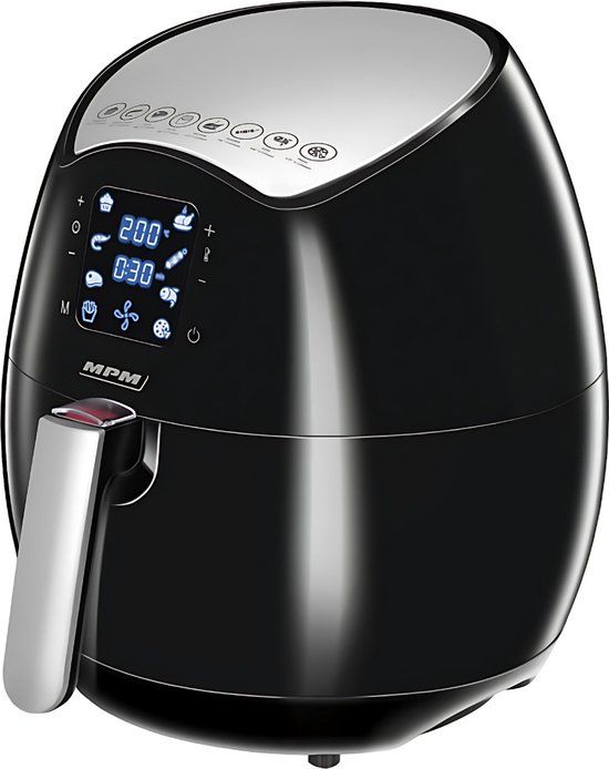 MPM Airfryer XXL - 4.5L - 8 Programs - Digital Touch Panel - Black