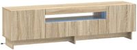 vidaXL LED tv-meubel EDE 153 x 35 x 43 cm Sonoma Eiken Bewerkt hout