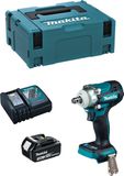 Makita Schlagschroefmachine DTW300RFJ1 (1 x 3,0 Ah accu + oplader DC18RC + MAKPAC 2 opbergkoffer)