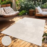 Paco Home Vloerkleed Voor Binnen En Buiten Balkon Terras Scandinavisch Boho Eenkleurig 60x100 cm