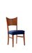 Zebra Textil Beta stoelhoes, blauw, standaardmaat (tot 45x45 cm)