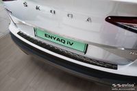 Zwart Skoda Zwart RVS Achterbumperprotector passend voor Skoda Enyaq iV 2020- excl. Coupe 'Ribs'
