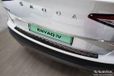 Zwart Skoda Zwart RVS Achterbumperprotector passend voor Skoda Enyaq iV 2020- excl. Coupe 'Ribs'