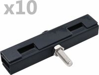 vidaXL U-matverbinding - 10 sets - antraciet
