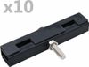 vidaXL U-matverbinding - 10 sets - antraciet
