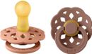 BIBS Boheme Fopspeen - Peach/Woodchuck - 6-12 Maanden (2 stuks)