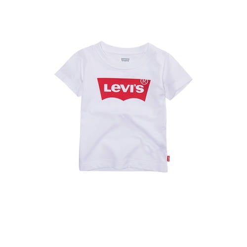 Levi's Kids T-shirt batwing logo wit/rood