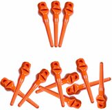 ABC Darts - Softtip Dartpunten 25 mm - Neon Oranje - 1000 stuks - 8719322214485