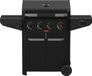 Barbecook Luca 412 barbecue à gaz avec armoire et brûleur latéral noir 145.4x60.3x112.3cm
