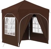 vidaXL Pop-up Feesttent 192 x 192 x 245 cm Bruin
