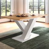 Xonox Uitschuifbare Eettafel Motion Emob - Artisan Afwerking - 150-190x76x90cm - Wit