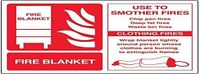 VSafety Branddeken Id Brandblusser - 200mm x 150mm - Zelfklevende Vinyl