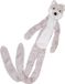 Nobby Hondenknuffel Wolf - Pluche - Touw - Pieper - Grijs - 105 cm