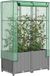 Maison Exclusive - Potager surélevé avec serre intégrée aspect rotin 80x40x138 cm