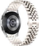 By Qubix - Stalen band - Starlight / sterrenlicht - Geschikt voor Garmin Venu 2 / Garmin Venu 3 - Smartwatch bandje 22mm