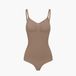 cfab - Bodysuit met corrigerende werking en koordjes - Caramel - M