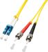 Lindy 3m LC/ST Glasvezel kabel Geel