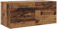 vidaXL Wandkast 80 x 36.5 x 35 cm Bewerkt hout Oud hout