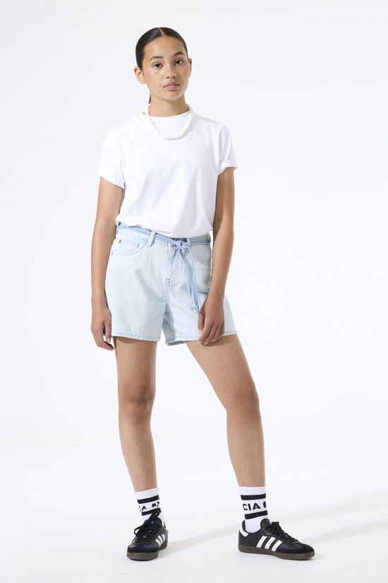 Garcia Meisjes Effen Shorts Blauw