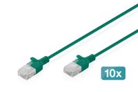 Digitus DK-1618-010S-G-10 Netwerkkabel Groen 1 m Cat6 U/UTP Rond
