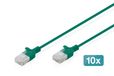 Digitus DK-1618-010S-G-10 Netwerkkabel Groen 1 m Cat6 U/UTP Rond